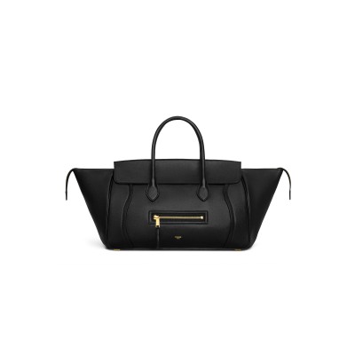 CELINE MEDIUM NEW LUGGAGE IN SUPPLE SHINY LAMBSKIN L100E3GW2.38NO (36*22*16cm)